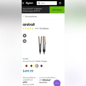 BNIB Dyson Airstrait